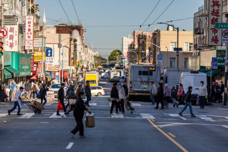 Chinatown, San Francisco street crossing